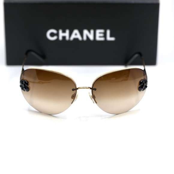 Chanel Dark Honey Brown Aviator Sunglasses - Picture 12 of 16